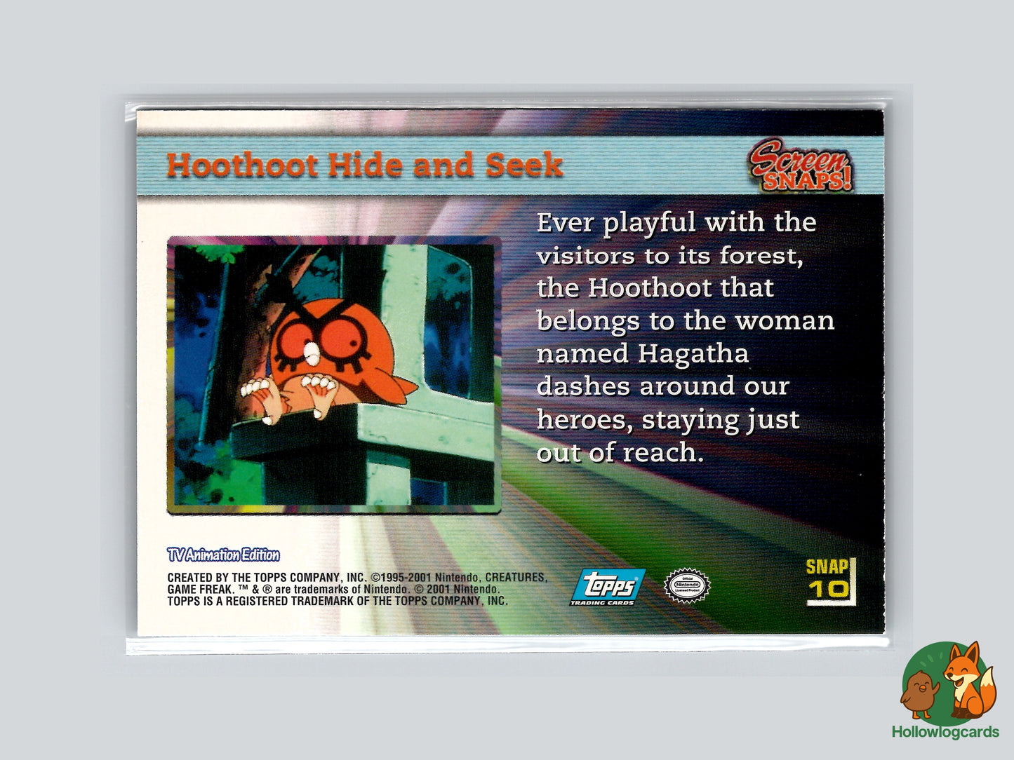 Hoothoot Hide and Seek [Togepi Pikachu Misty] - #SNAP10 - Topps Screen Snaps