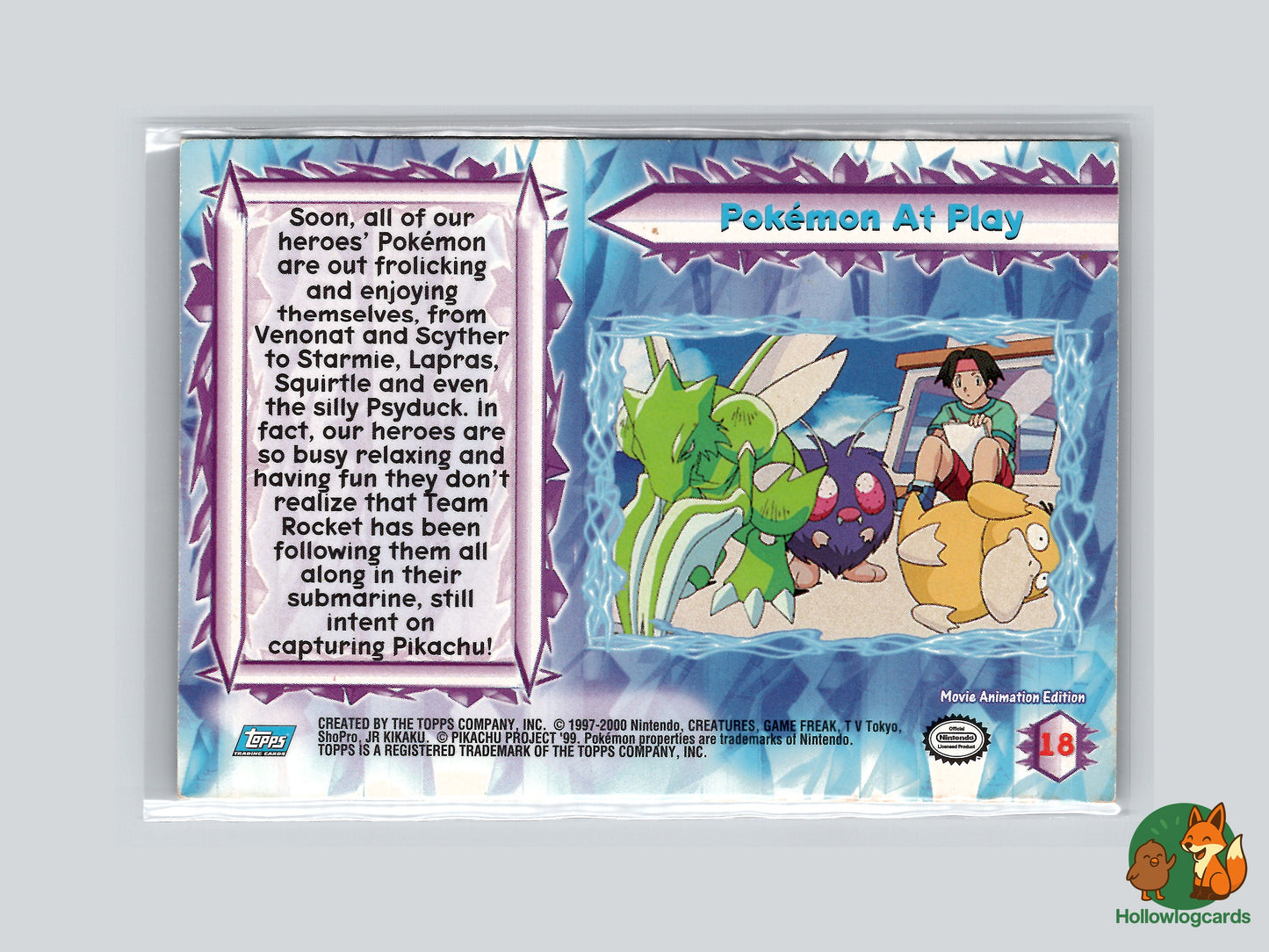 Pokémon At Play [Snorlax Togepi Psyduck]- #18 - Topps Pokémon 2000 Chrome