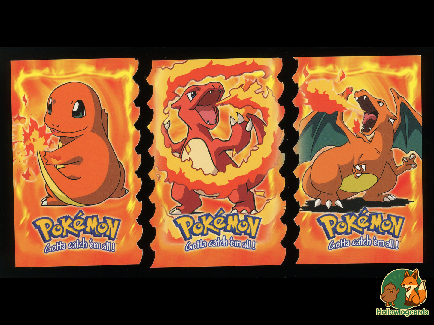 Charizard Charmeleon Charmander - Die Cut Set - Movie - Topps