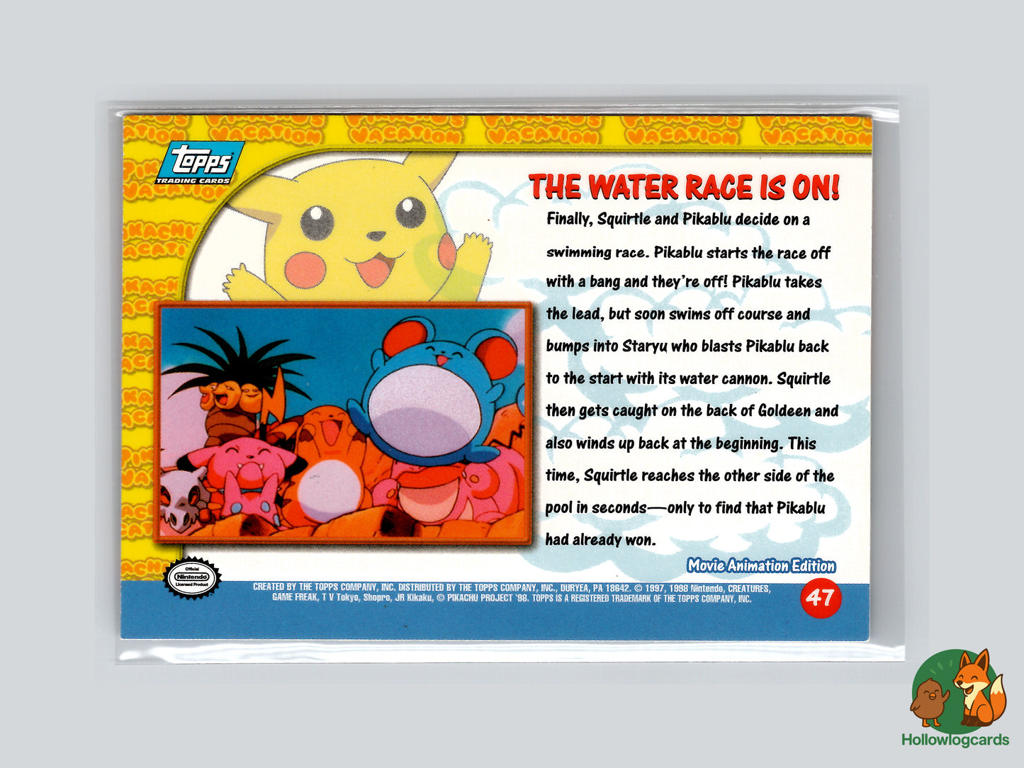 The Water Race Is On! (Squirtle) - 47 - Topps