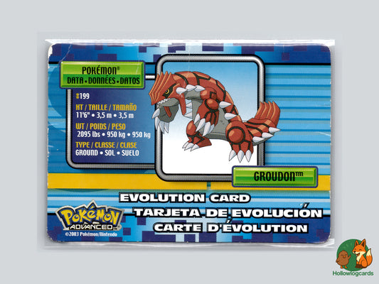 Groudon - 2003 Pokémon Advanced Evolution Card - #199