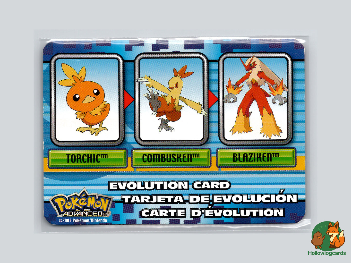 Torchic / Combusken / Blaziken - 2003 Pokémon Advanced Evolution Card