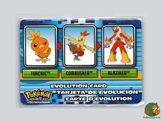 Torchic / Combusken / Blaziken - 2003 Pokémon Advanced Evolution Card