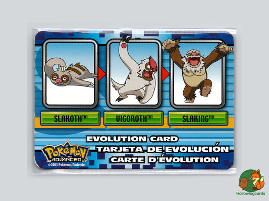 Slakoth / Vigoroth / Slaking - 2003 Pokémon Advanced Evolution Card