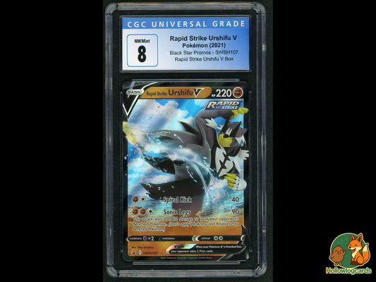 Graded Rapid Strike Urshifu V - SWSH107 - Graphica CGC 8