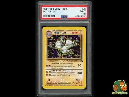 Graded Magneton - Fossil 26/62 - WOTC - Sugimori PSA 9