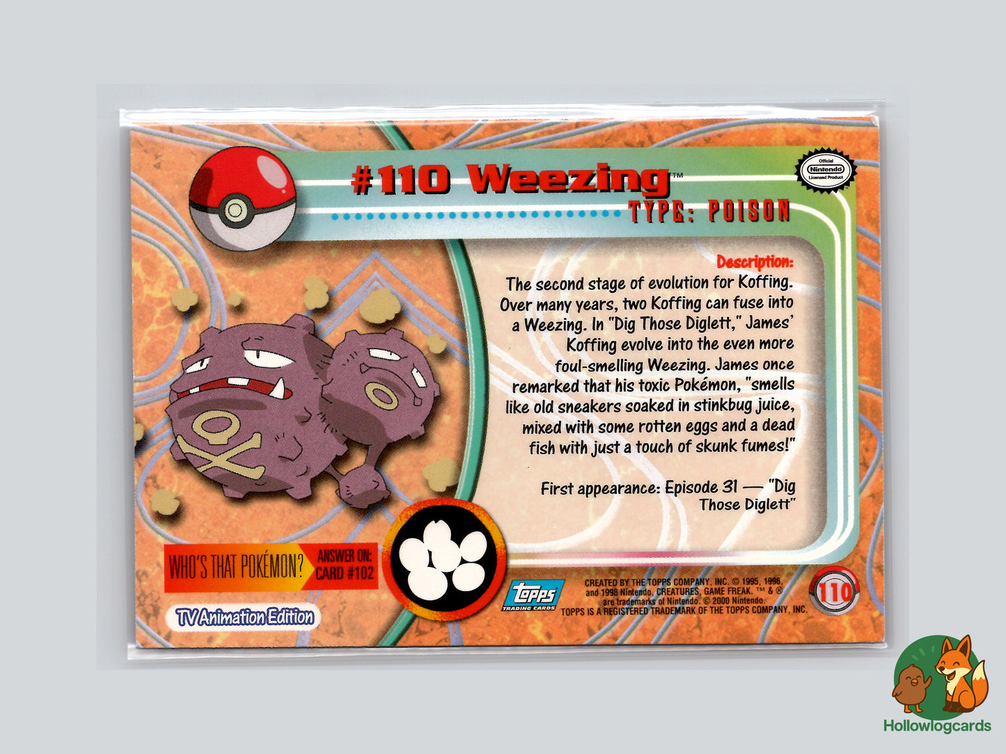 Weezing - 110 - Topps