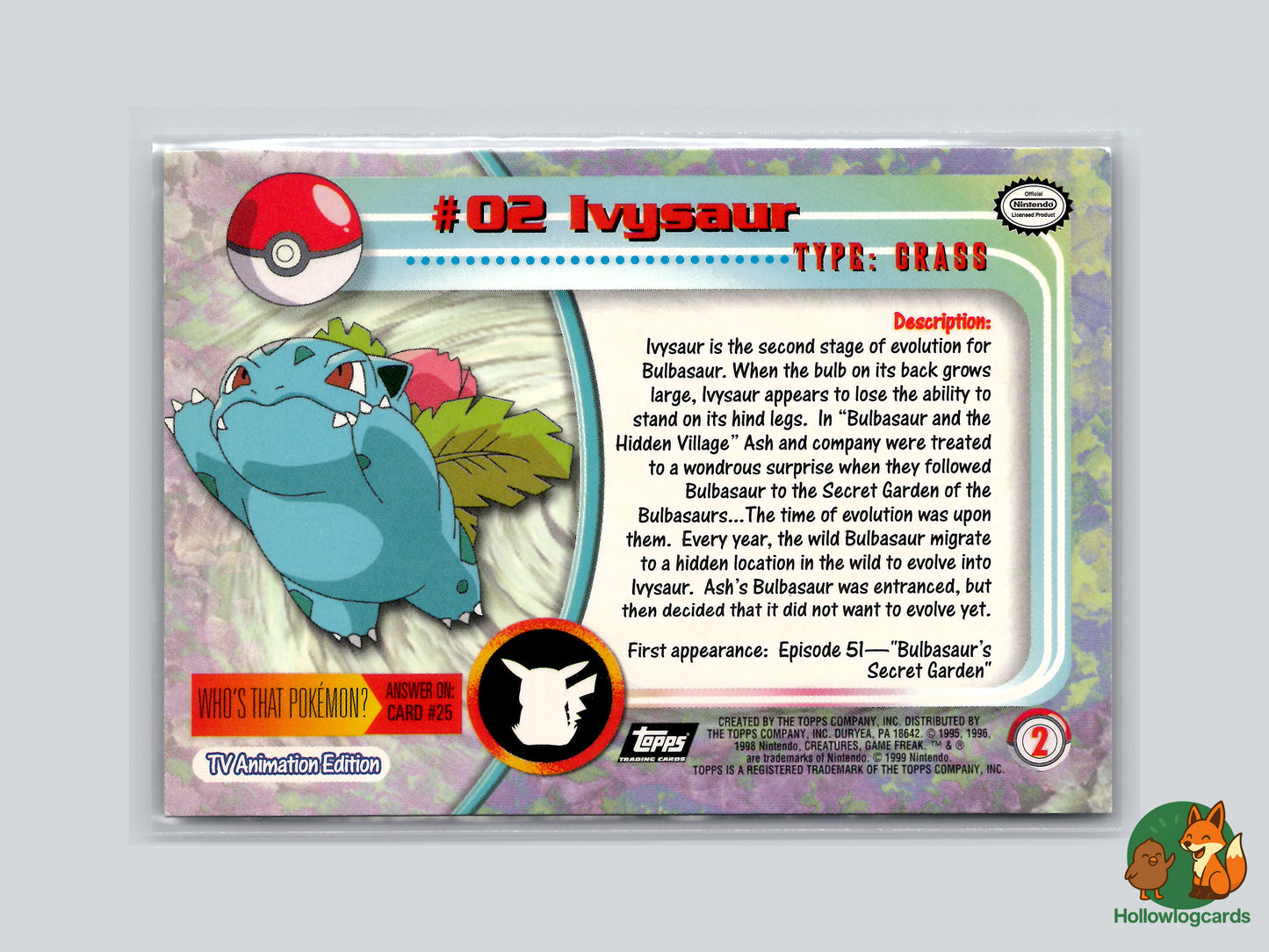 Ivysaur - 2 - Topps Chrome Rainbow
