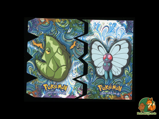 Butterfree and Metapod - Topps Die-Cut Embossed