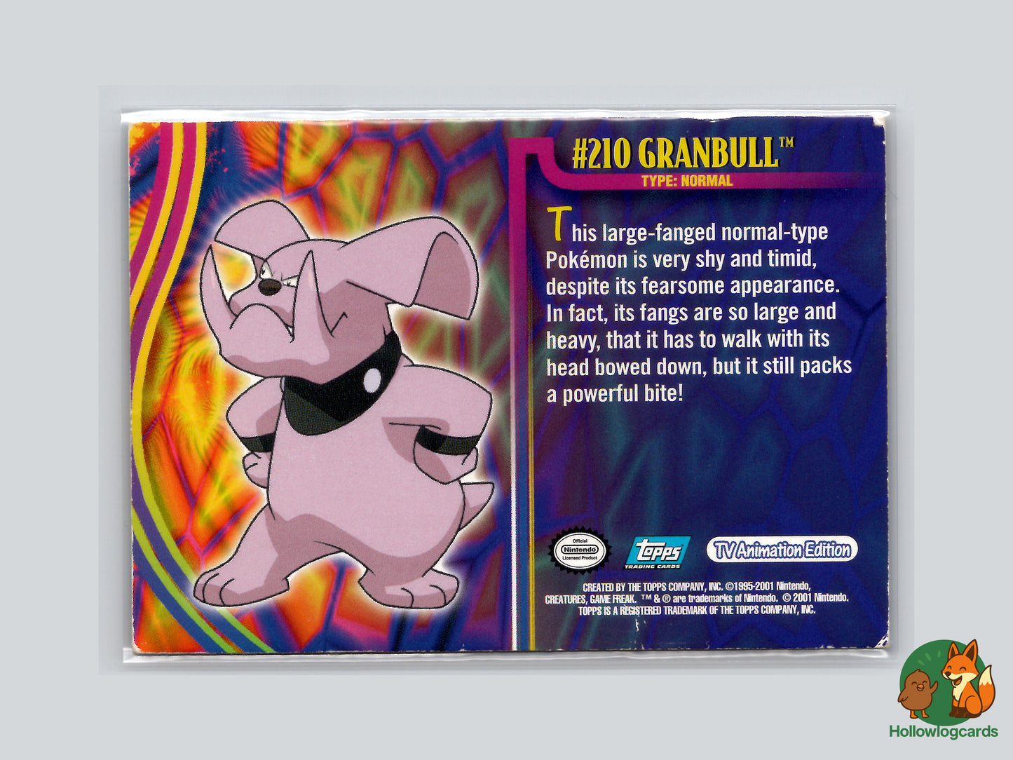 Granbull (#210) - Topps Johto League Champions Trading Cards - HP
