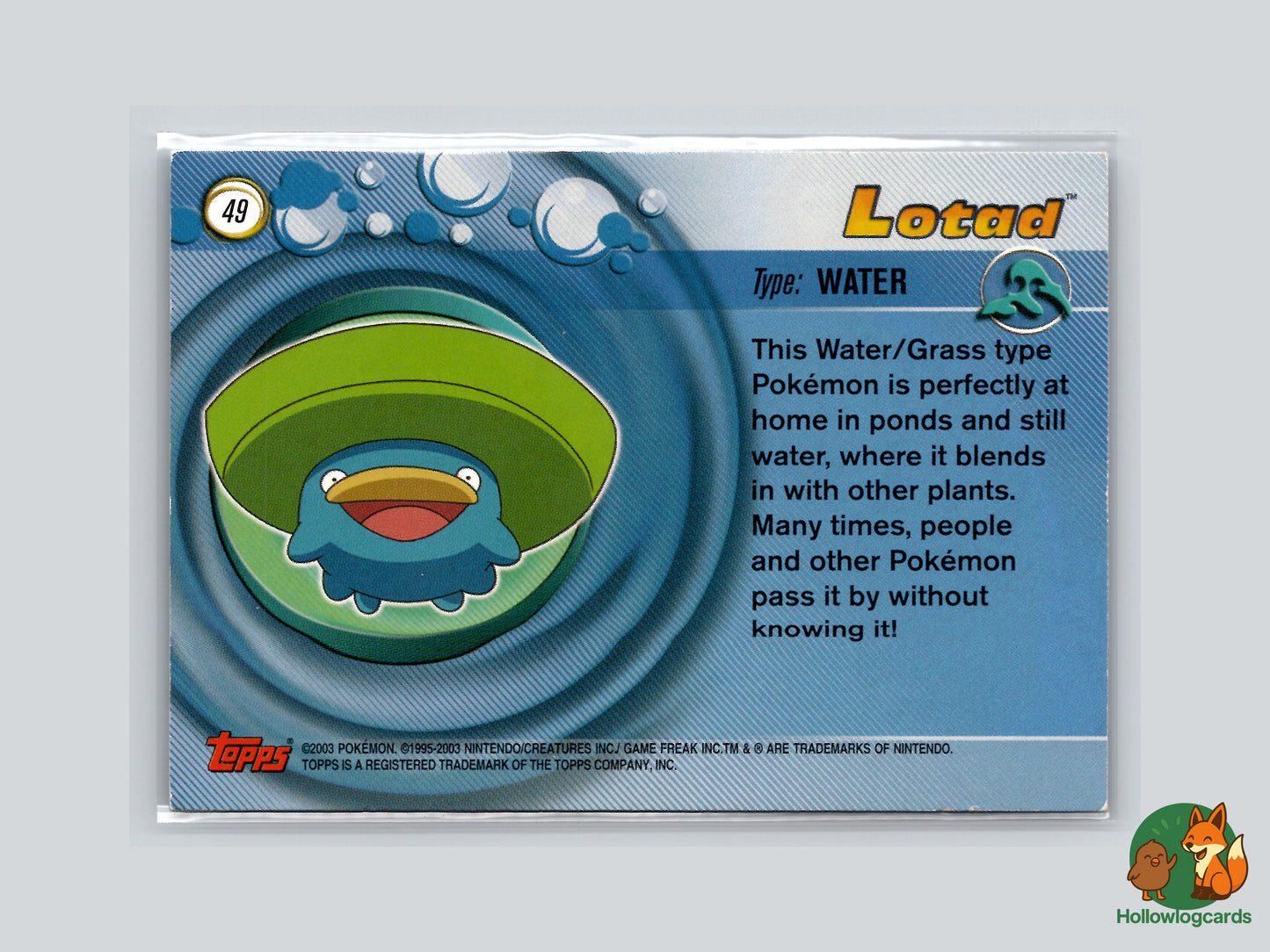 Lotad -  Topps Advanced