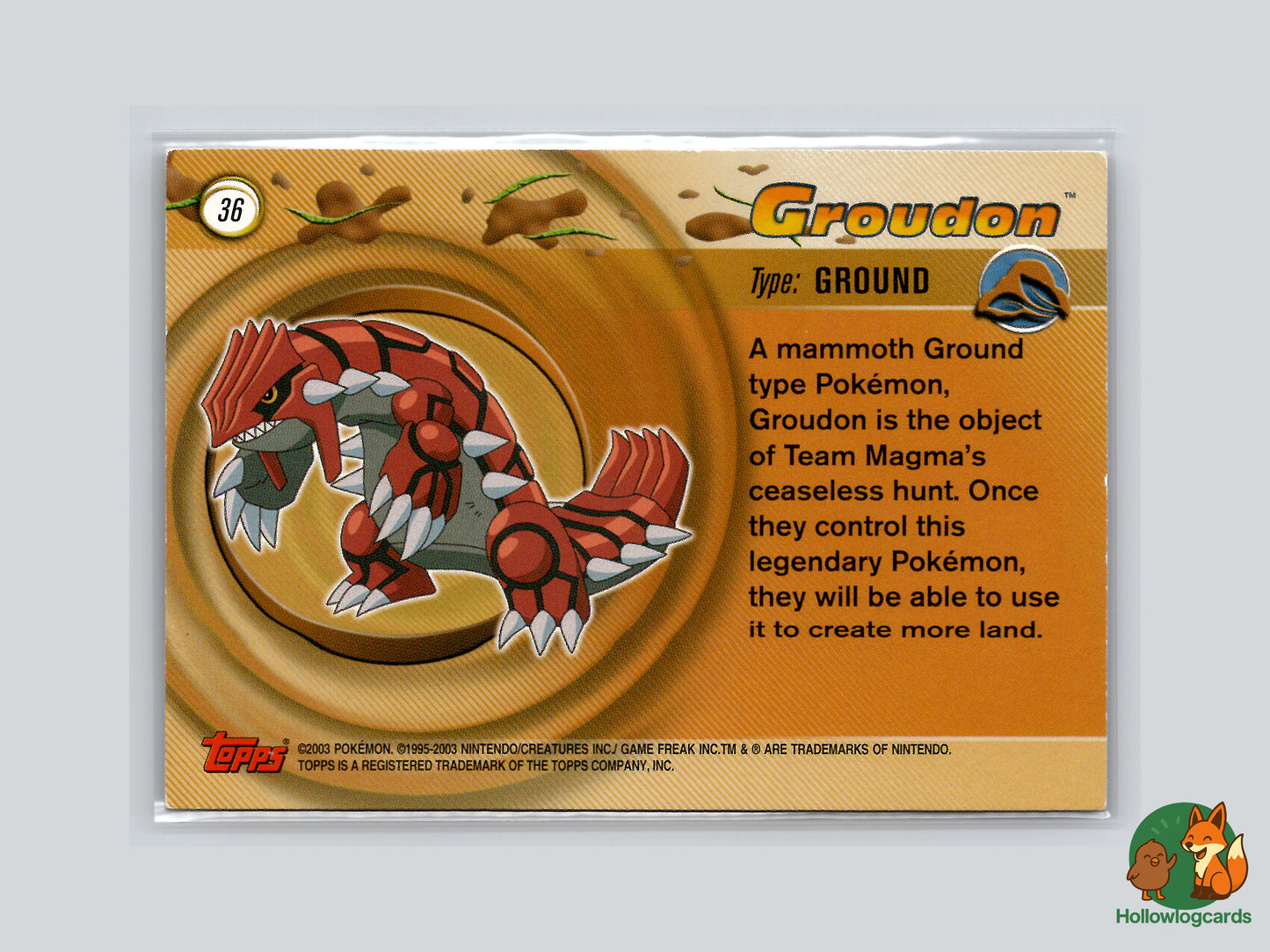Groudon -  Topps Advanced