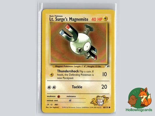 Lt. Surges Magnemite - Gym Challenge / Heroes [80/132] - 2000 WOTC - Sugimori