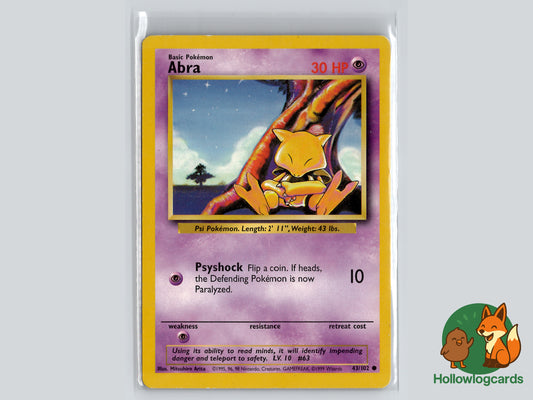 Abra (43/102) - Base Set - WOTC