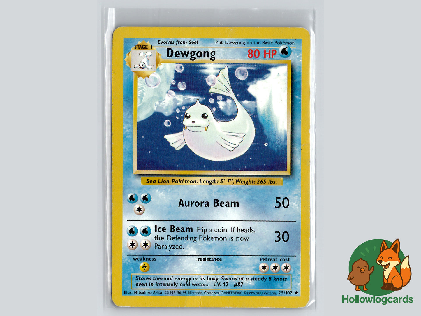 Dewgong - 4th Print Base Set 1999-2000 - Vintage WOTC