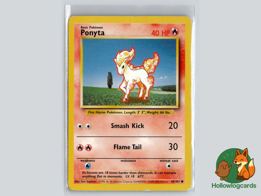 Ponyta - 4th Print Base Set 1999-2000