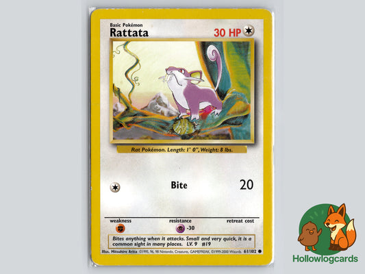 Rattata - 4th Print Base Set 1999-2000