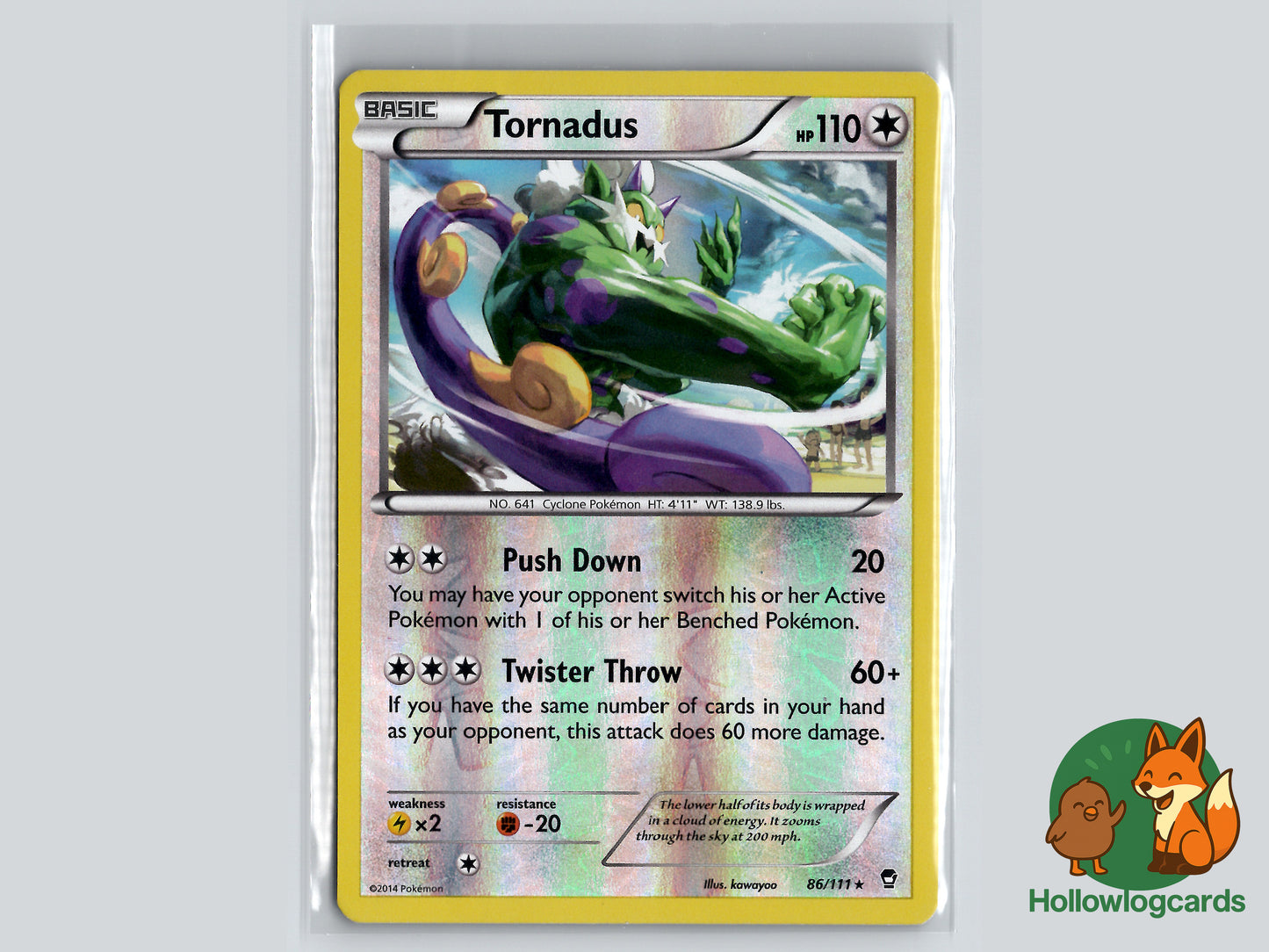 Tornadus (86/111) - Furious Fists - Rare Reverse Holo XY - MidEra