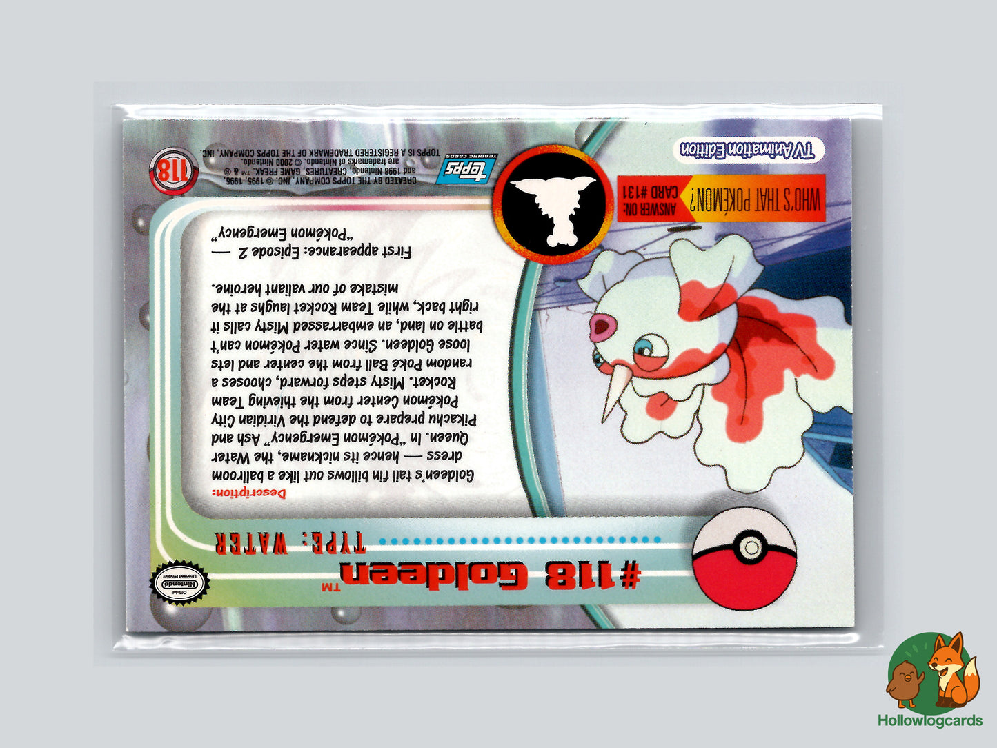 Goldeen [118] - HOLO CHROME  - Topps