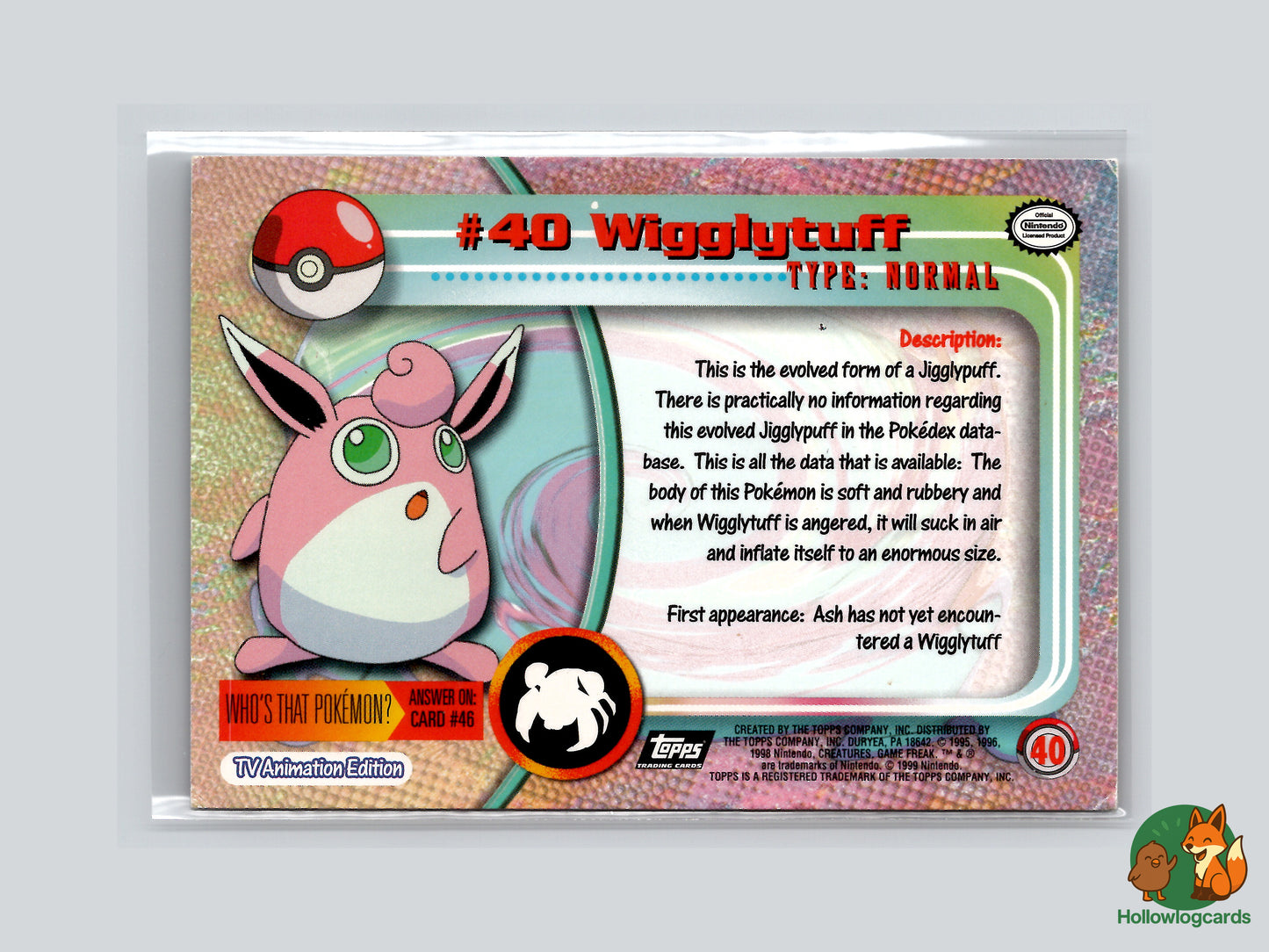 Wigglytuff - 40 - Topps