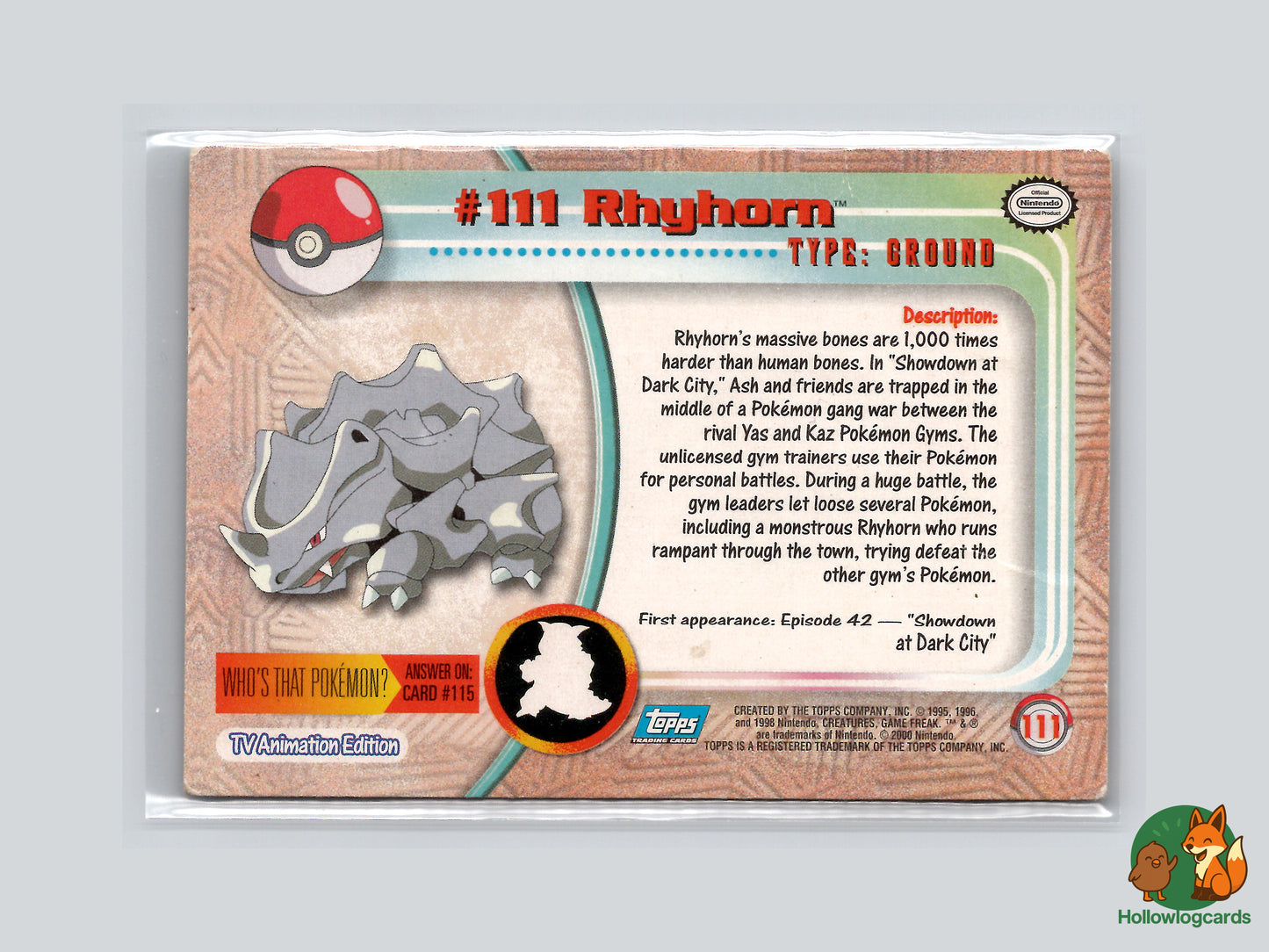 Rhyhorn [111] - Topps HP