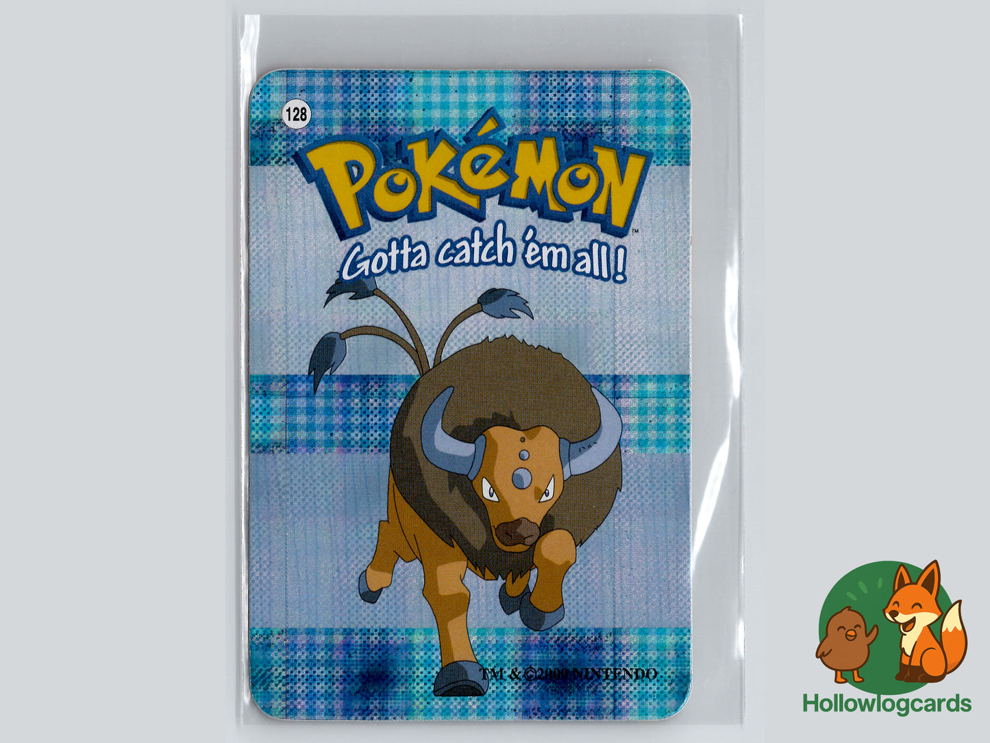 Tauros #128 - Jap Vending - Holo Prism Sticker