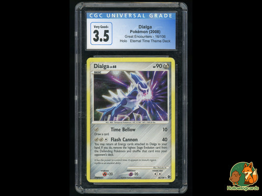 Graded Dialga (16/106) - Great Encounters - CGC 3.5