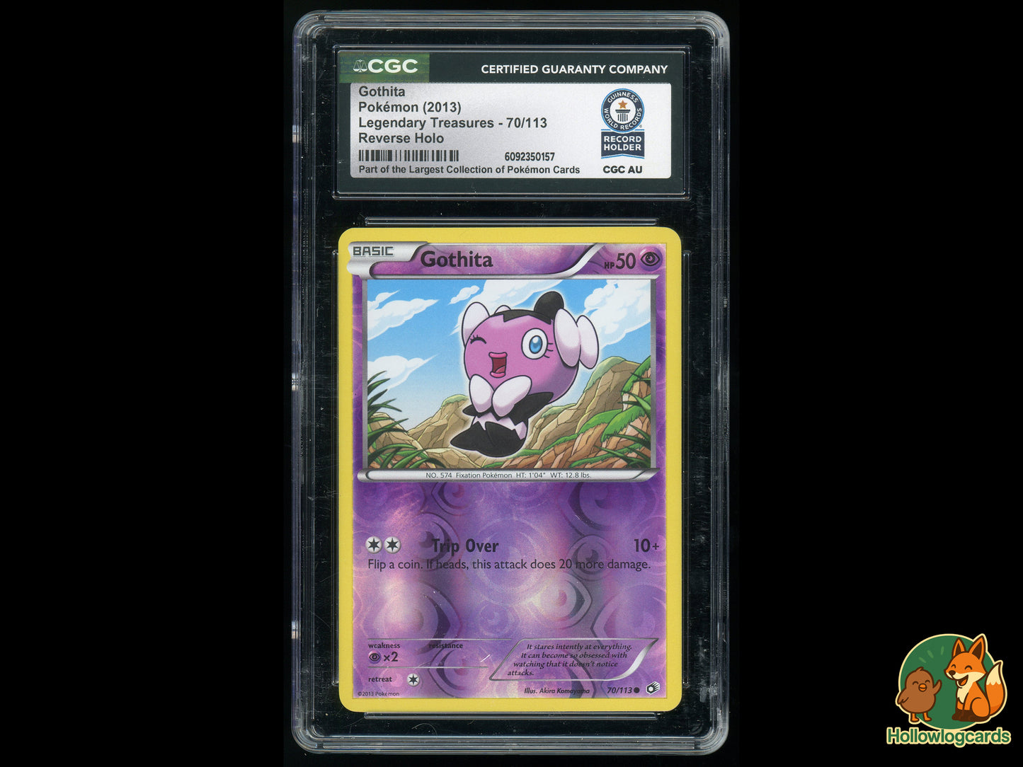 Graded Gothita (70/113) - Legendary Treasures - CGC Guinness World Records