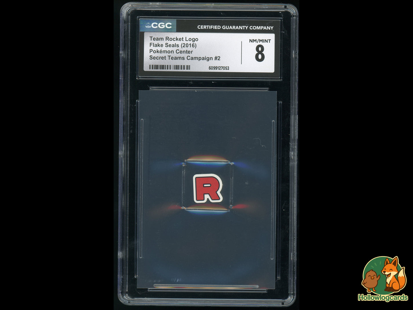 Graded Team Rocket Logo - Pokemon Center Seals - CGC 8