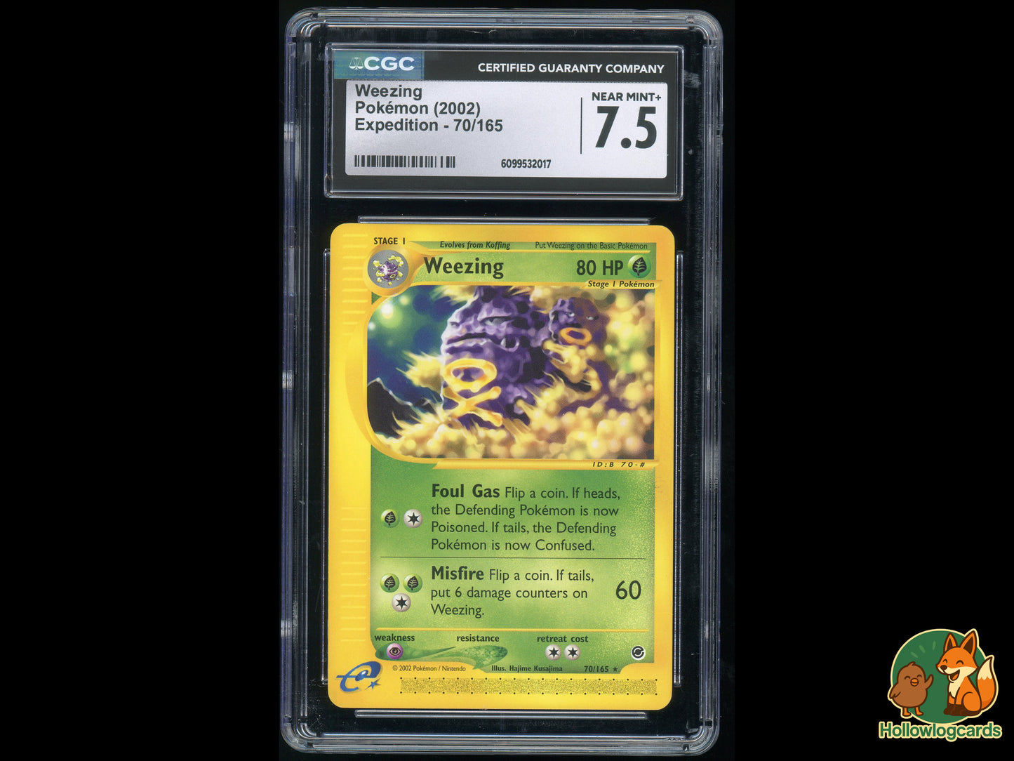 Graded Weezing (70/165) - Expedition - CGC 7.5