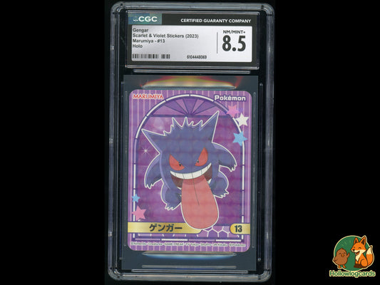 Graded Gengar (13) - Scarlet & Violet Stickers - CGC 8.5