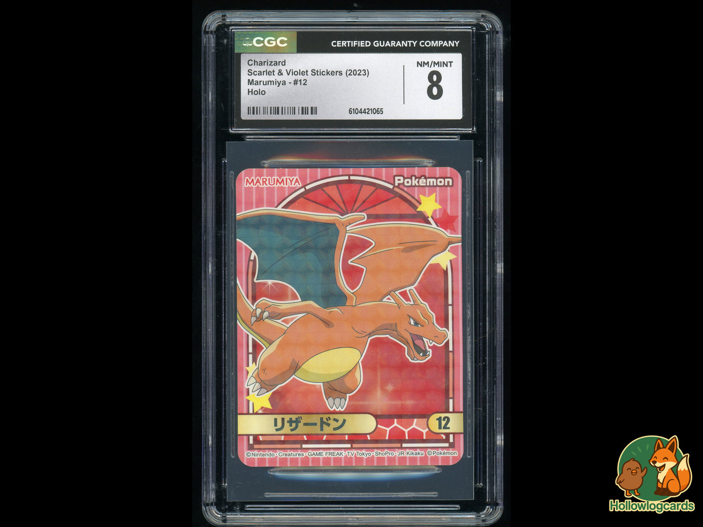Graded Charizard (12) - Scarlet & Violet Stickers - CGC 8