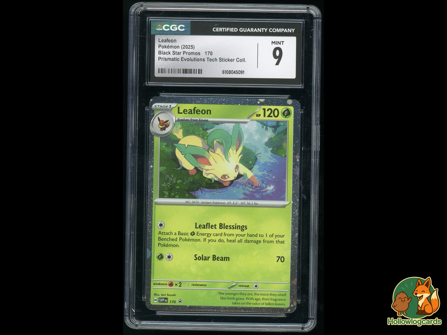 Graded Leafeon (170) Black Star Promos - CGC 9