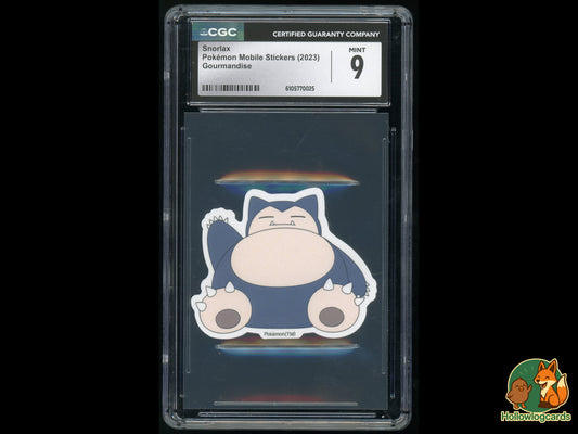 Graded Snorlax - Pokemon Mobile Stickers - CGC 9