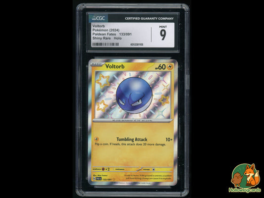 Graded Voltorb (133/091) Paldean Fates - CGC 9