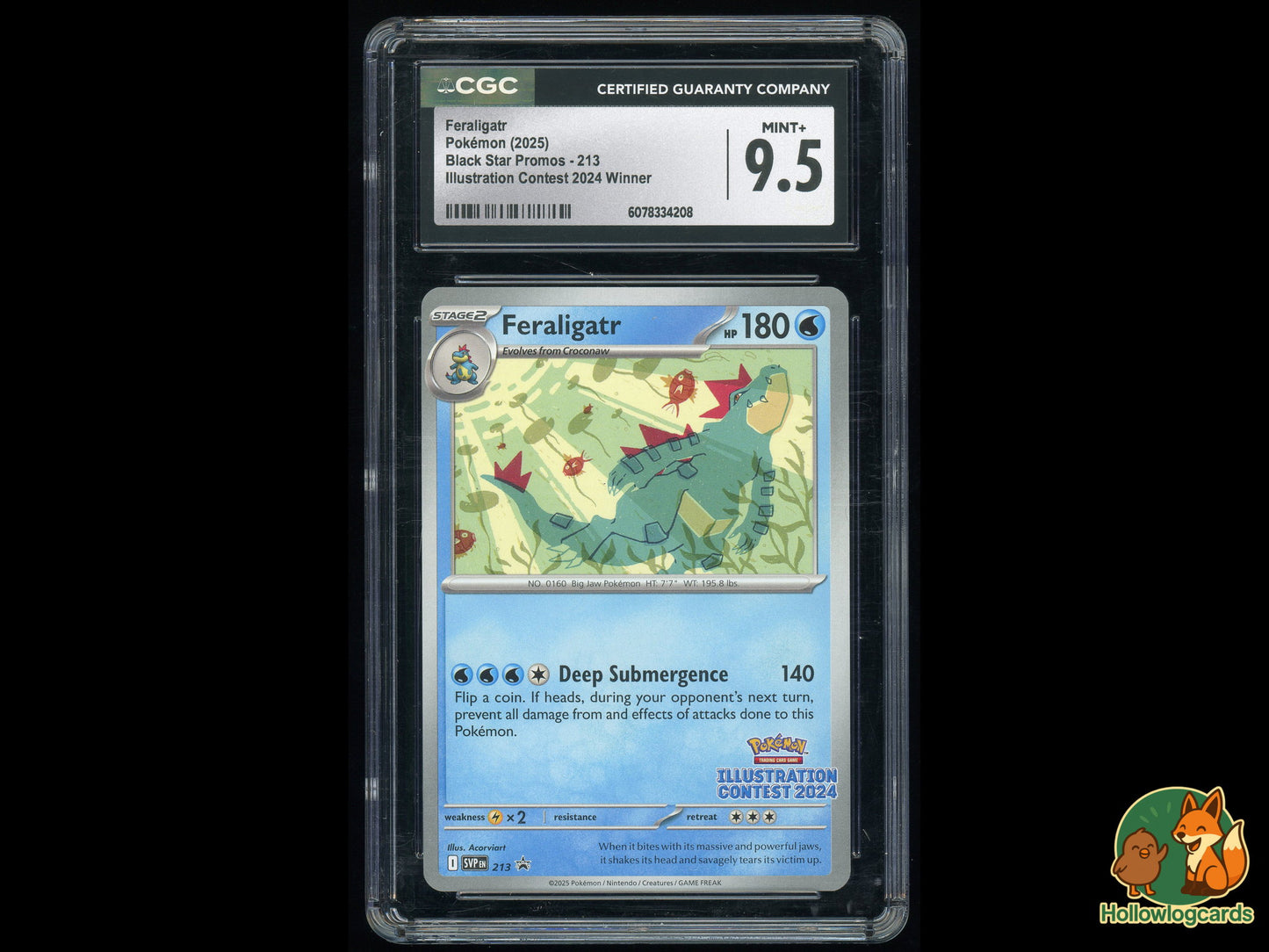 Graded Feraligatr (213) Black Star Promos - CGC MINT+ 9.5
