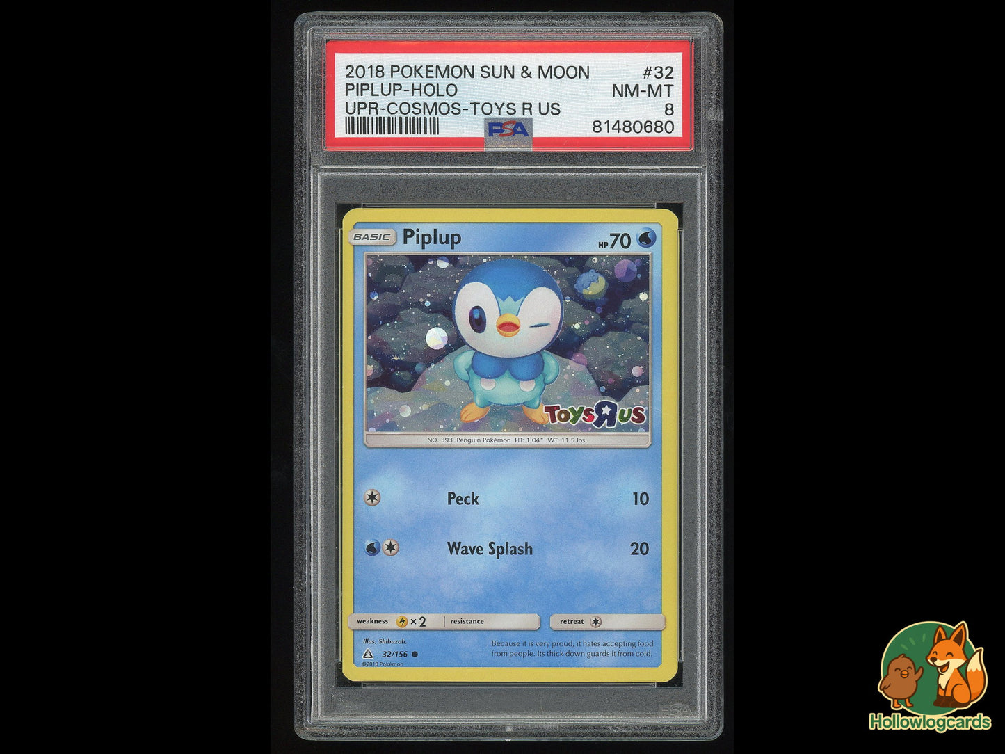 Graded Piplup [Toys R Us STAMPED] (32/156) Ultra Prism - PSA 8