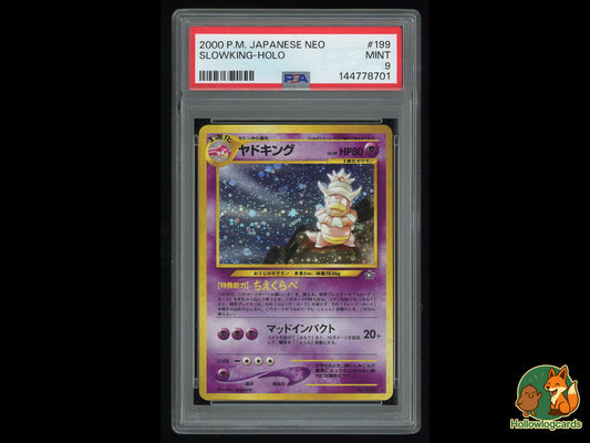 Graded Slowking Holo (199) Neo - PSA 9 - Jap