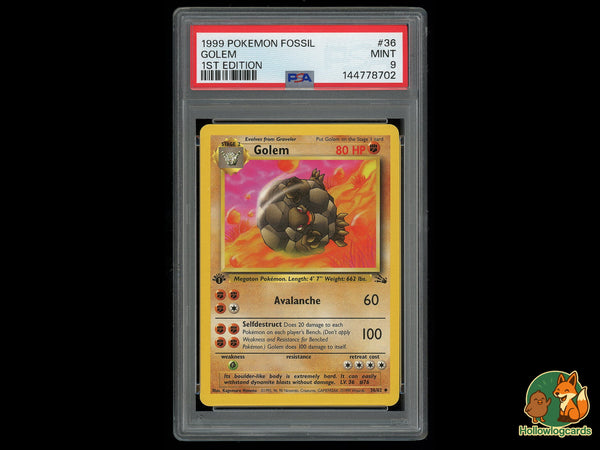 Graded 1st Edition Golem (36/62) - FOSSIL