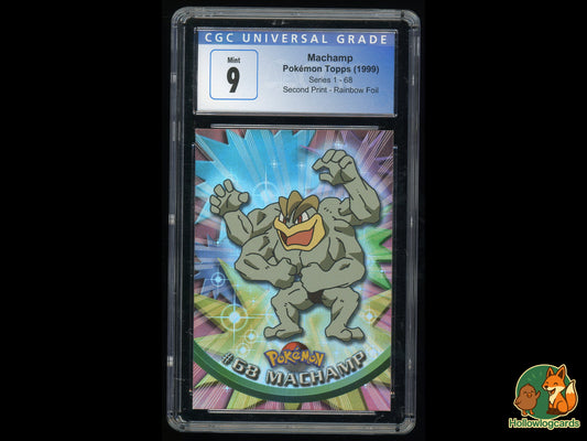 Graded Machamp - Topps - 1999 Rainbow Foil CGC 9