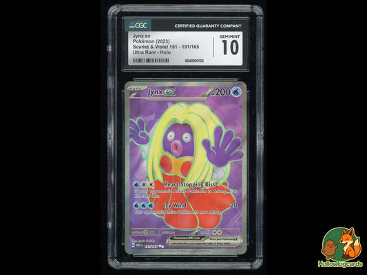Graded Jynx ex (191/165) - 151 - Foil/Holo - Scarlet and Violet -  CGC 10