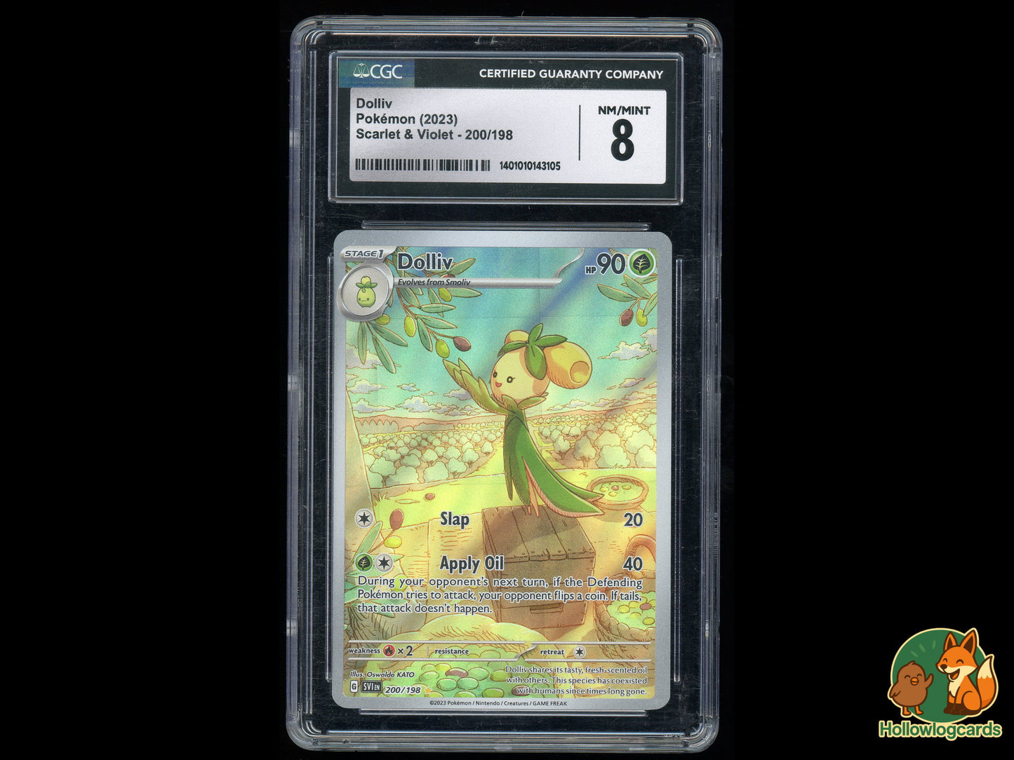 Graded Dolliv (200/198) - Illustration Rare - Holo - CGC 8