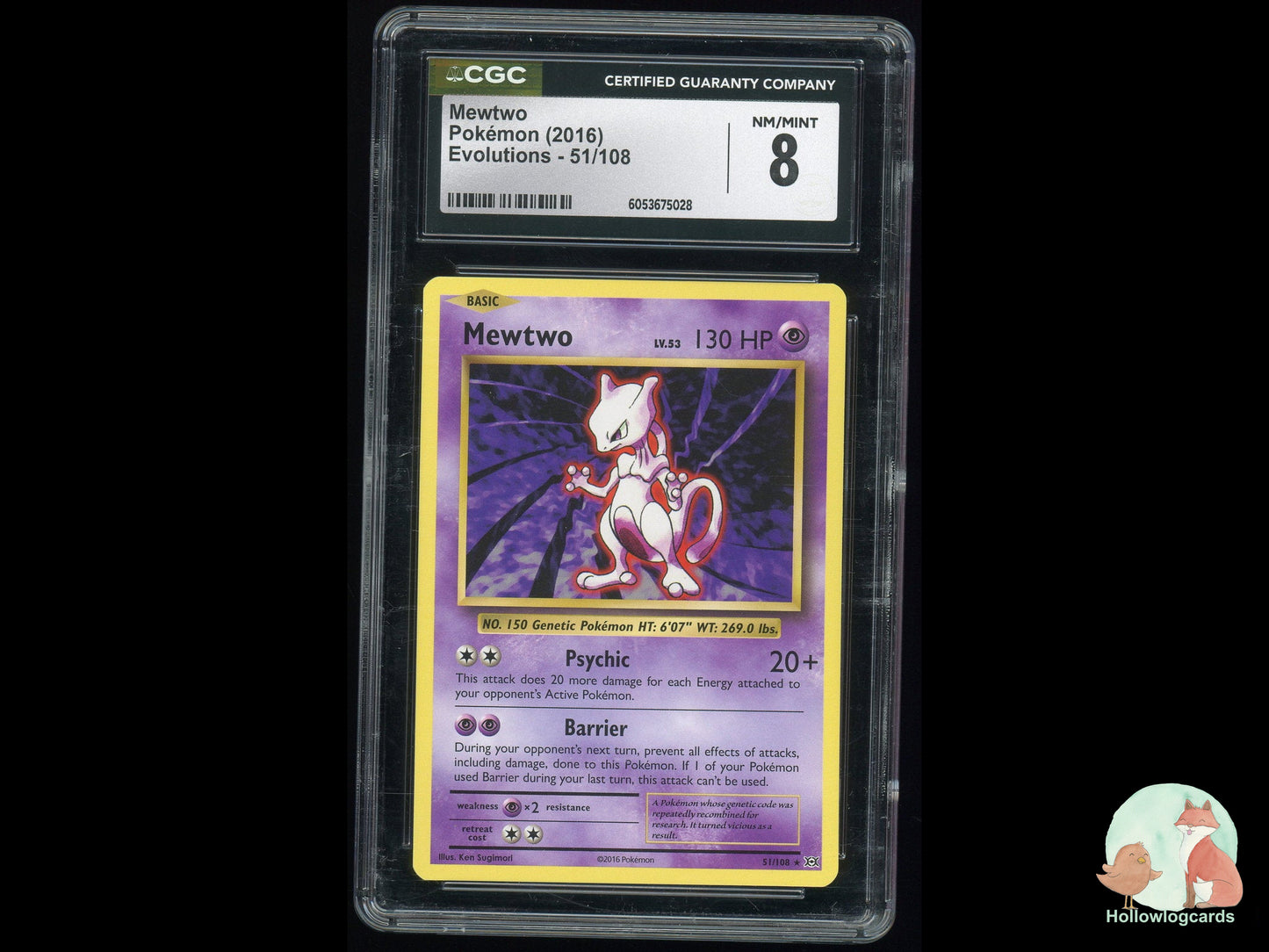 Graded Mewtwo (51/108) - Evolutions - CGC 8