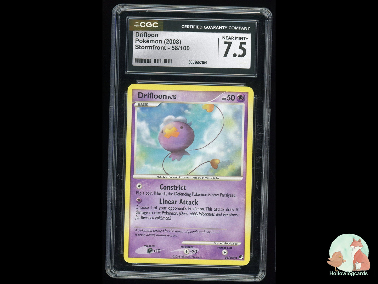 Graded Drifloon (58/100) - Stormfront - CGC 7.5