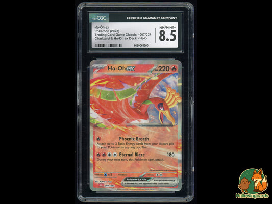 Graded Ho - Oh EX (007/034) Charizard and Ho - oh Deck - CGC 8.5