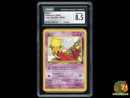 Graded Abra (49/82) - Team Rocket - CGC 8.5