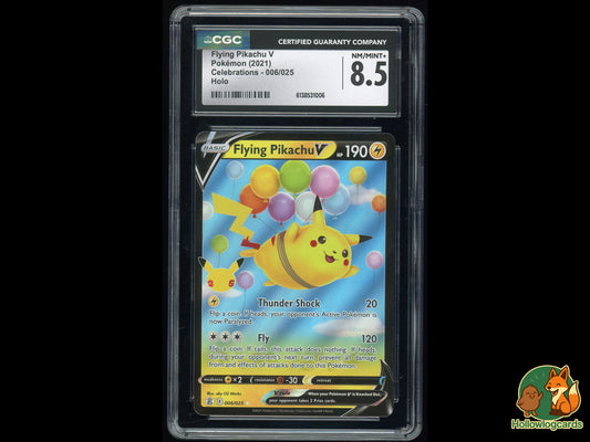 Graded Flying Pikachu V (006/025) Celebrations - CGC 8.5