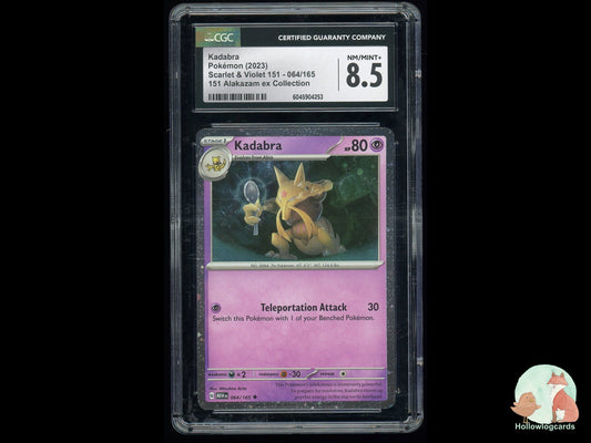 Graded Kadabra (064/165) - Scarlet & Violet 151 - CGC 8.5