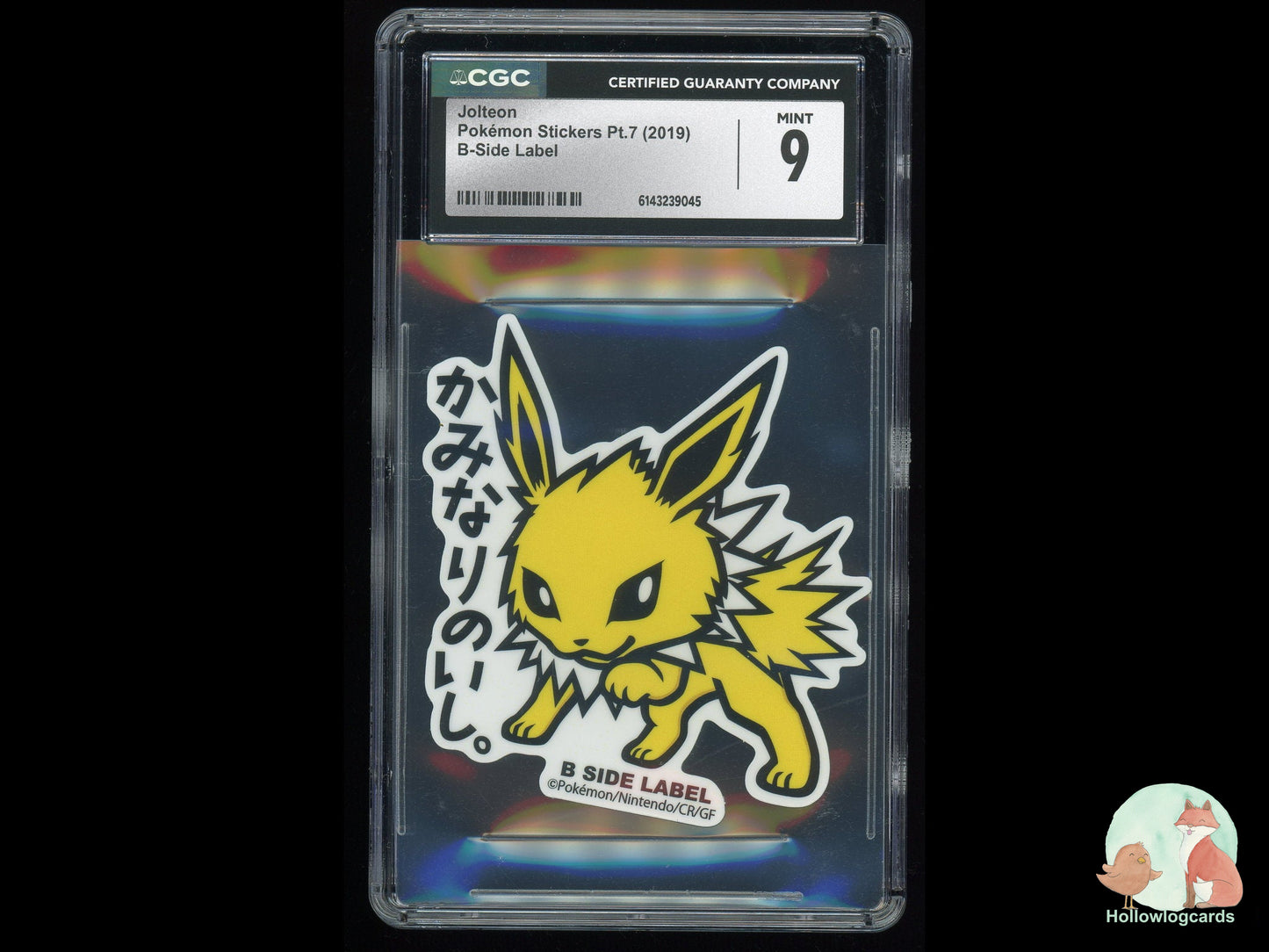 Graded Jolteon - Pokemon Stickers Pt.7 - CGC 9