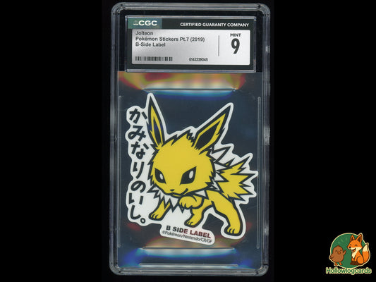 Graded Jolteon - Pokemon Stickers Pt.7 - CGC 9